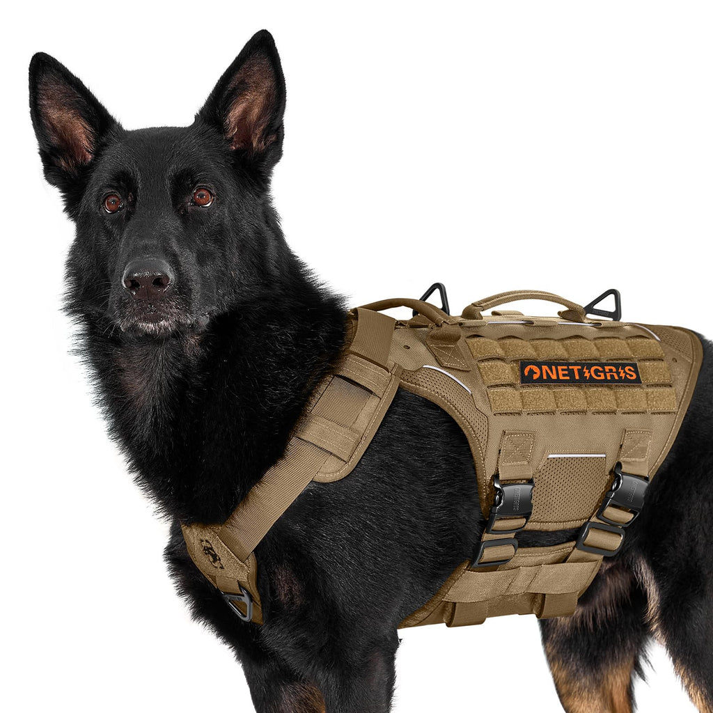Tactical Dog Harness for Large Dogs – Heavy-Duty Military Vest