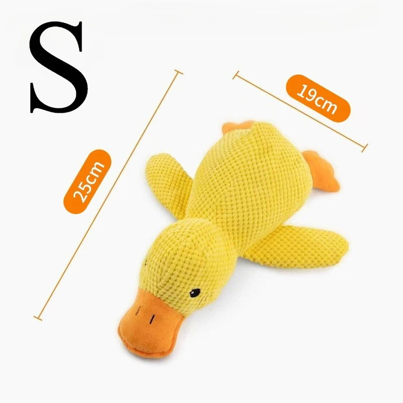 Quacking Plush Duck Dog Toy – Chew-Resistant & Squeaky