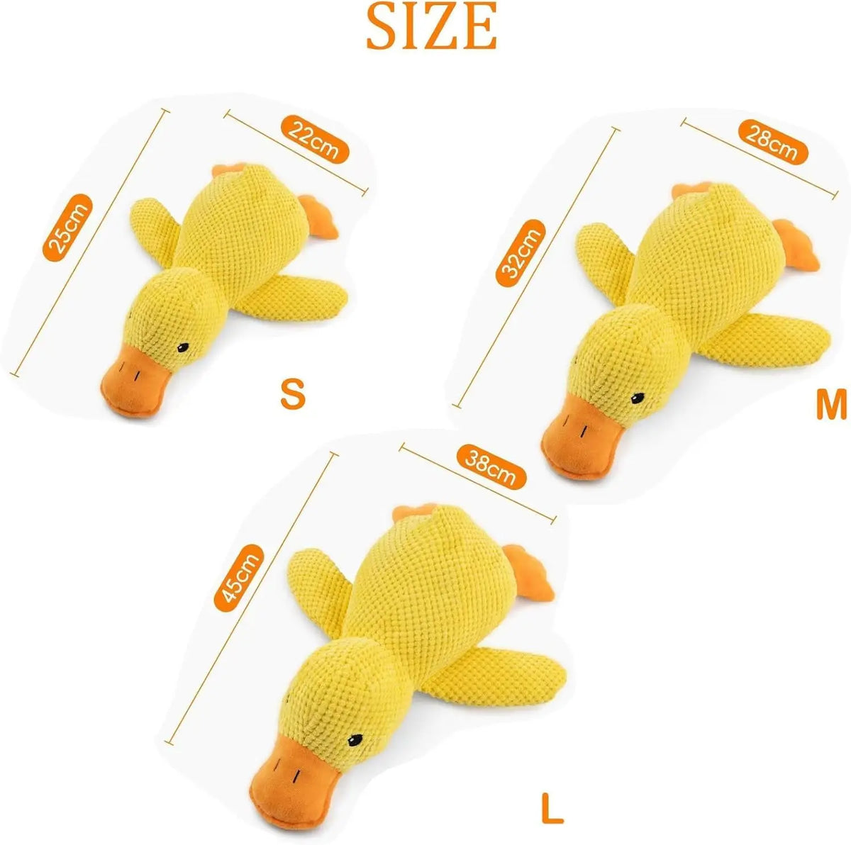 Quacking Plush Duck Dog Toy – Chew-Resistant & Squeaky