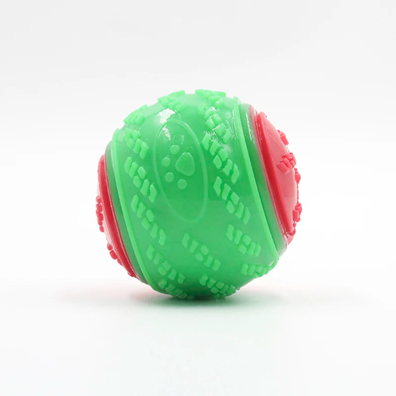 Squeaky Dog Ball Toy – TPR Bite-Resistant Teeth Cleaner