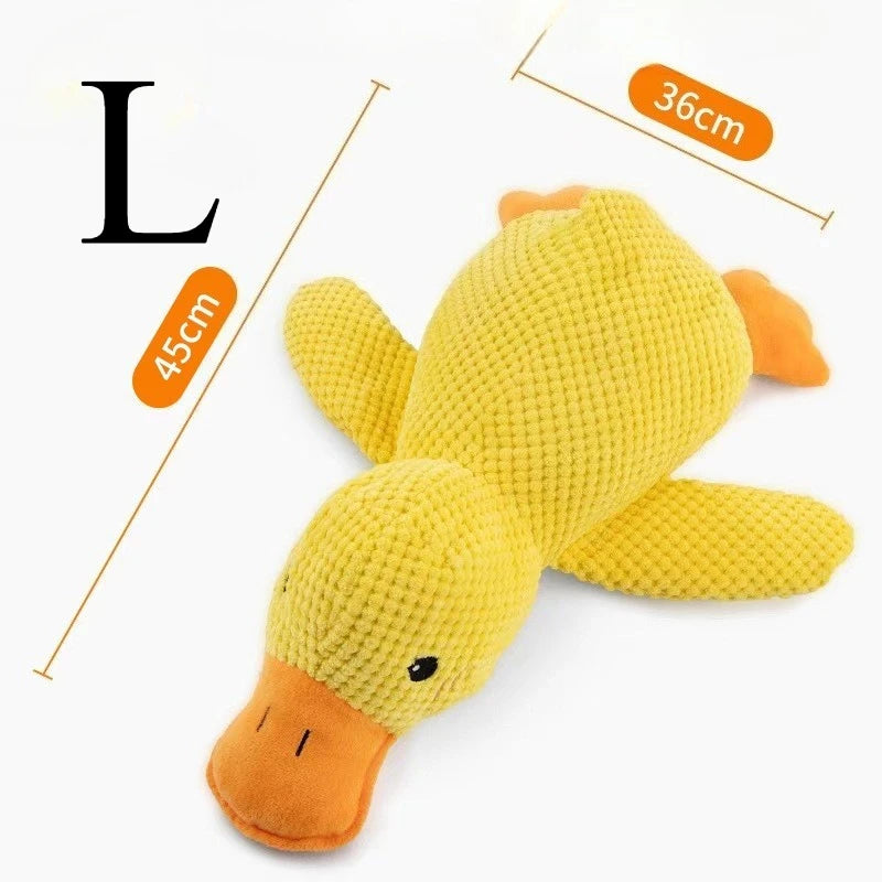 Quacking Plush Duck Dog Toy – Chew-Resistant & Squeaky