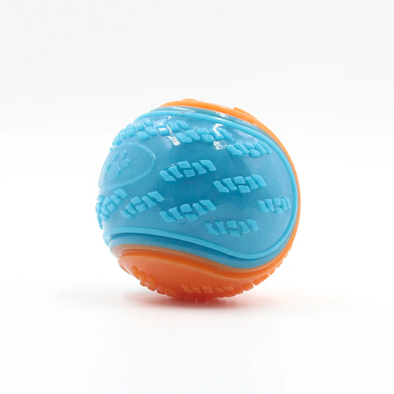 Squeaky Dog Ball Toy – TPR Bite-Resistant Teeth Cleaner