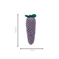 Handmade Eggplant Rope Toy